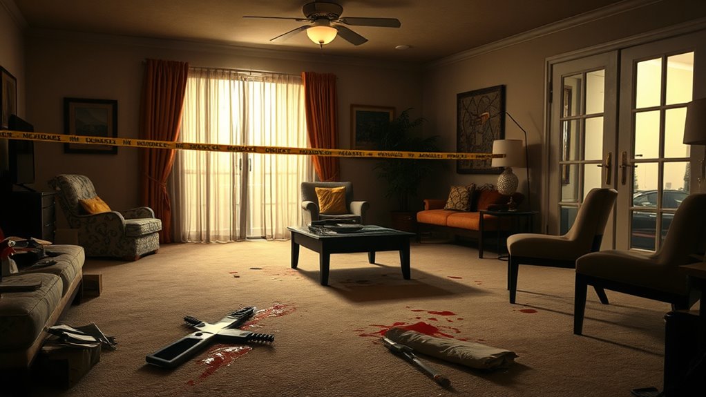 brutal family murder scene