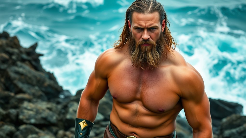 impressive muscular athletic physique
