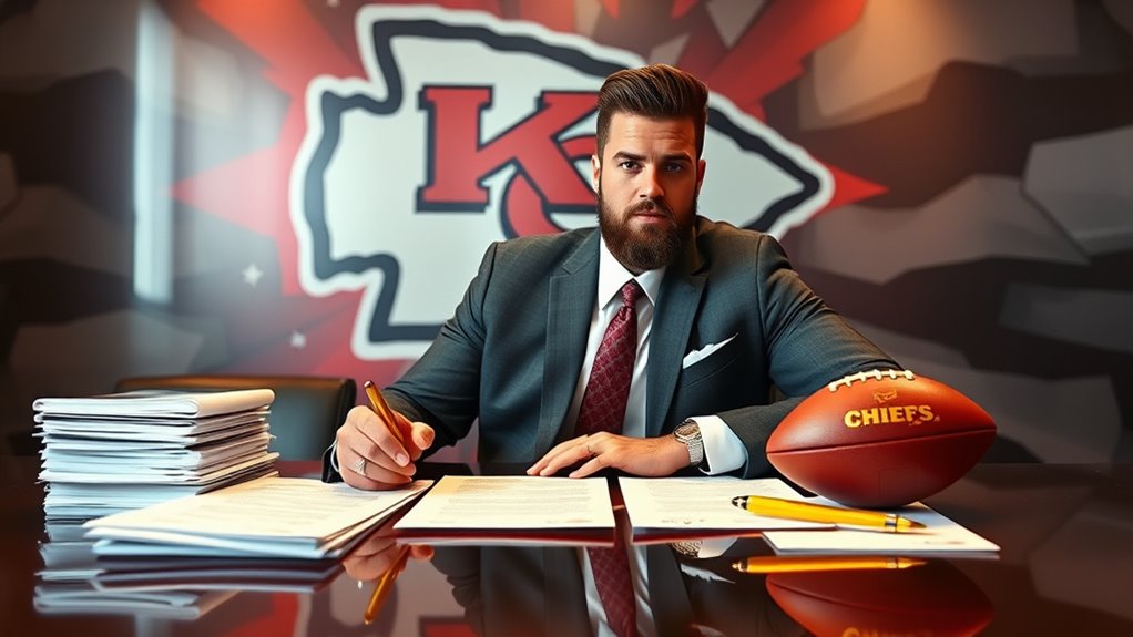 kelce s lucrative contract details