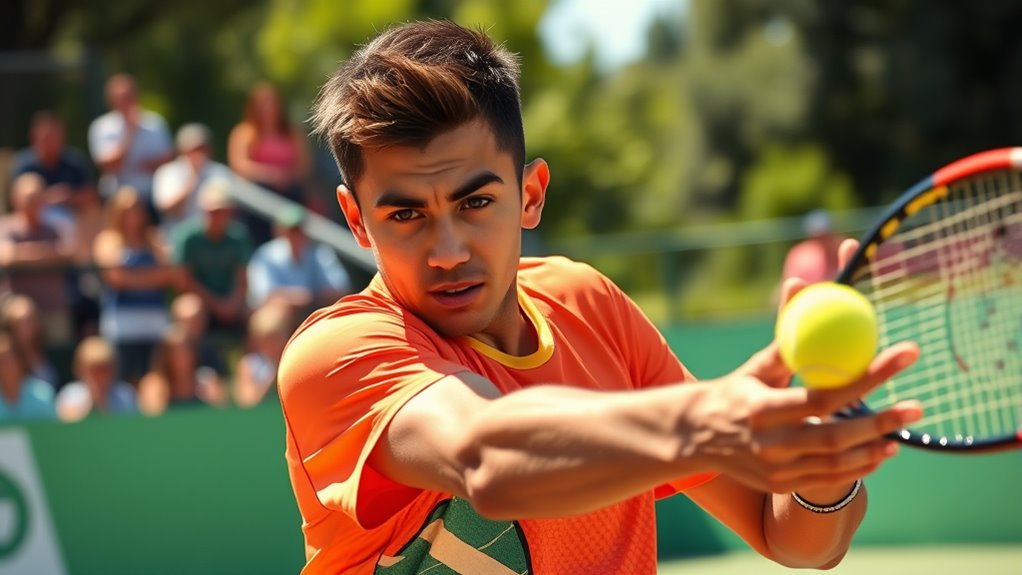 rising tennis star s promising future