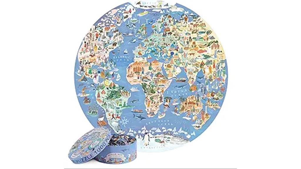 adult 1000 piece world map