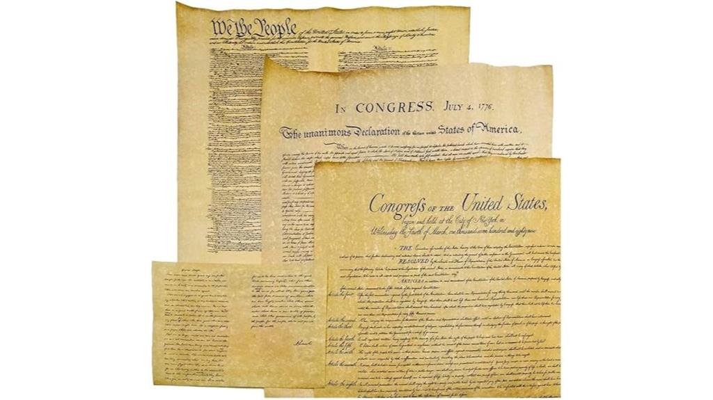 antiqued parchment us documents