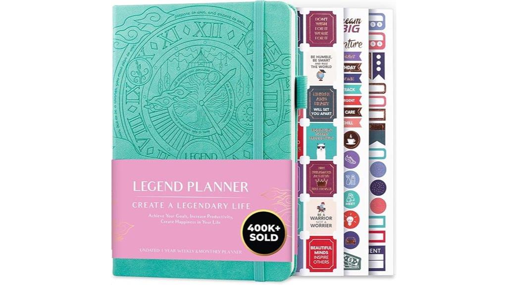 aquamarine life planning notebook