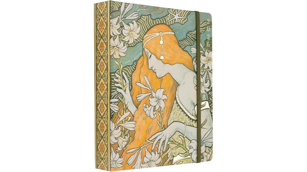 art nouveau hardcover planner