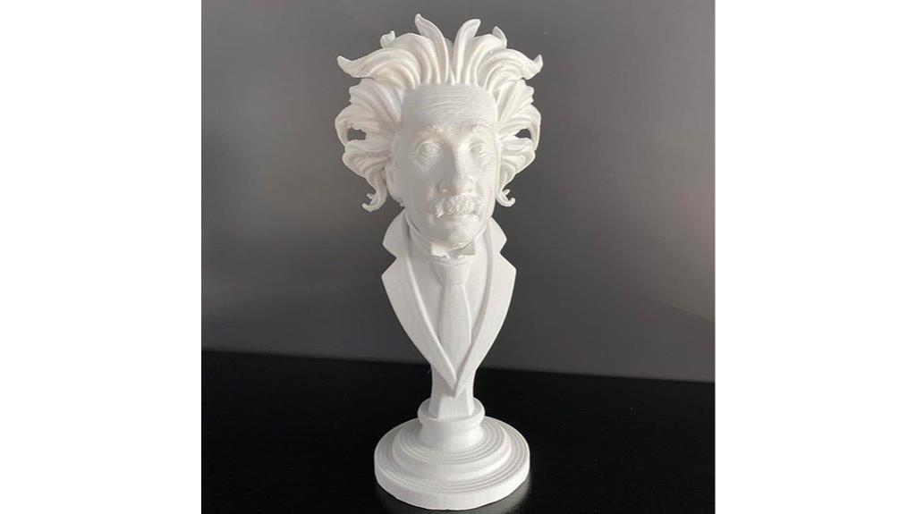 einstein bust art deco
