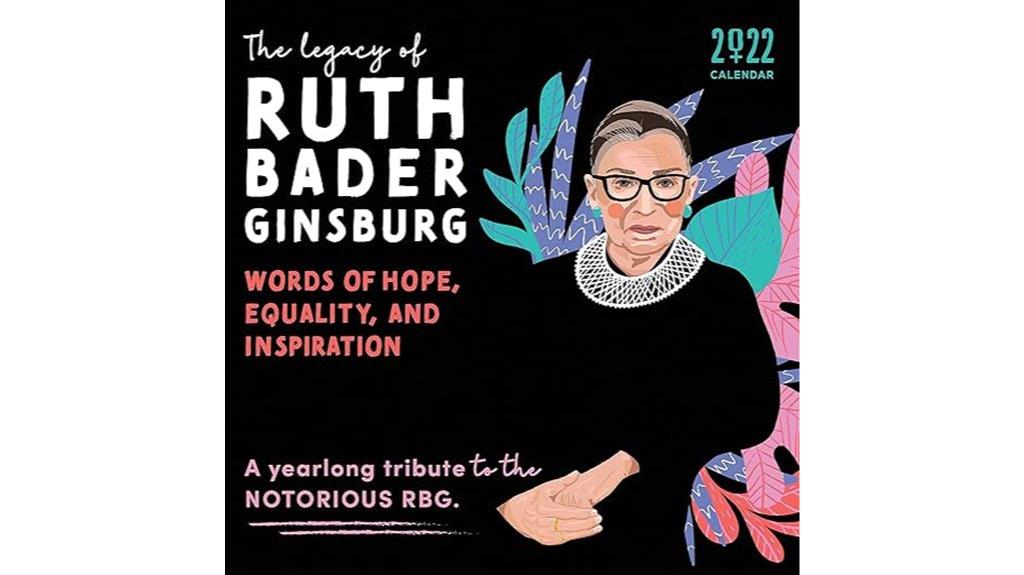 ginsburg legal wall calendar
