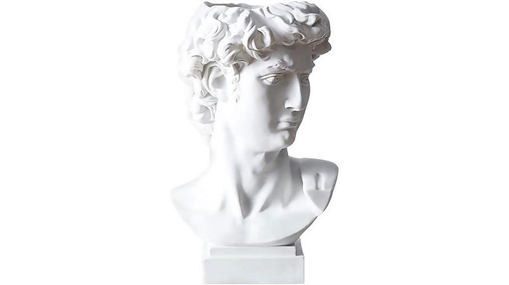 greek david bust sculpture