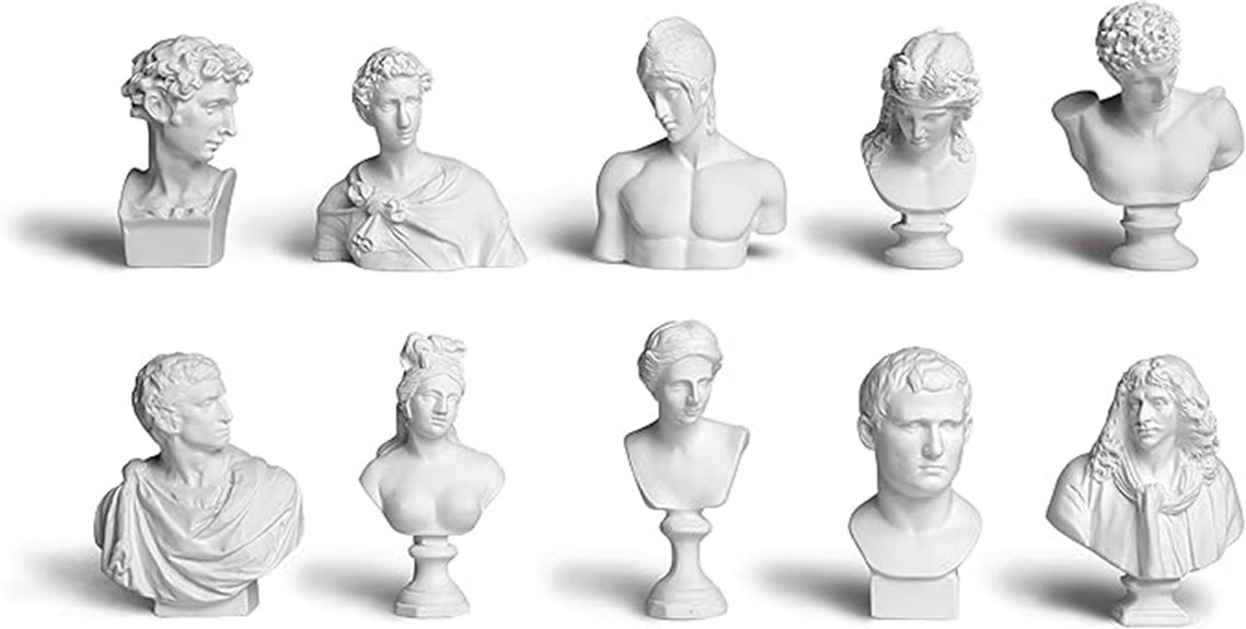 greek mythology miniature busts