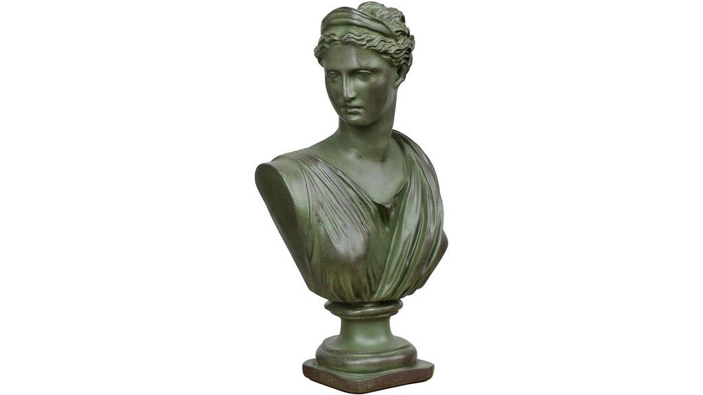 greek resin diana bust