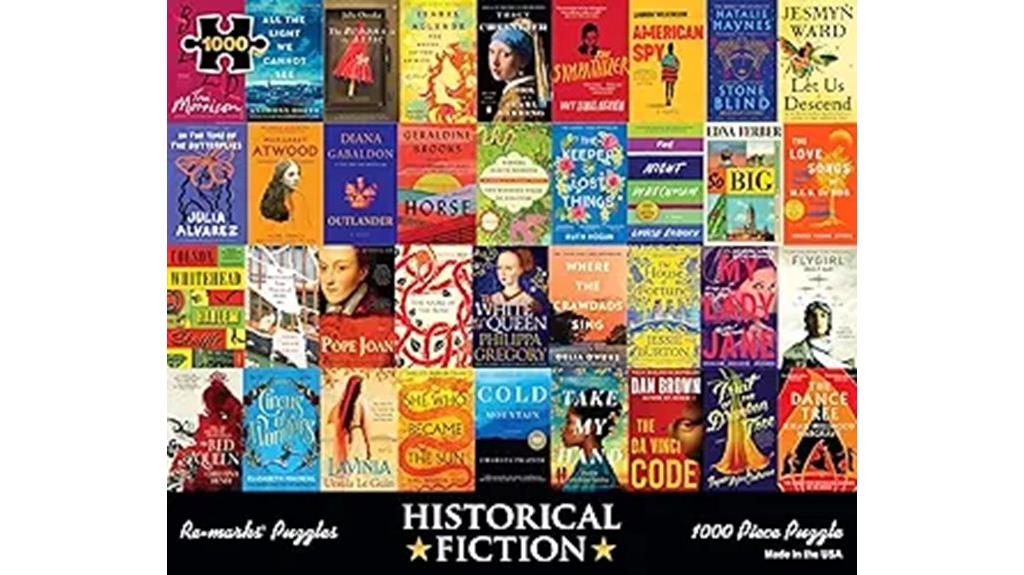 historical fiction book collage