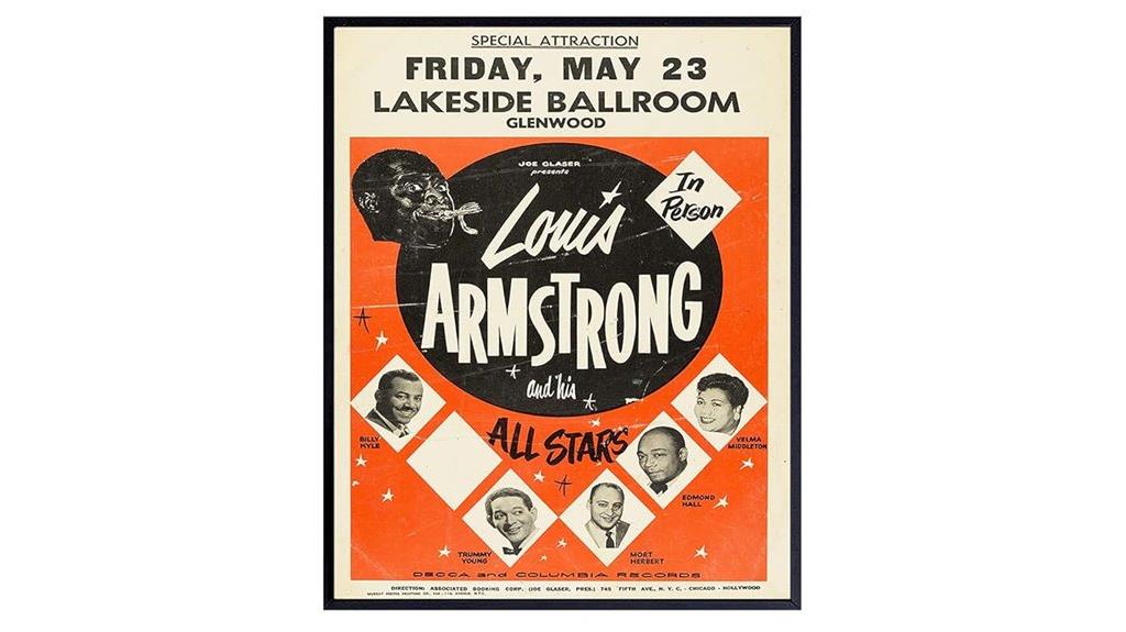 louis armstrong jazz poster