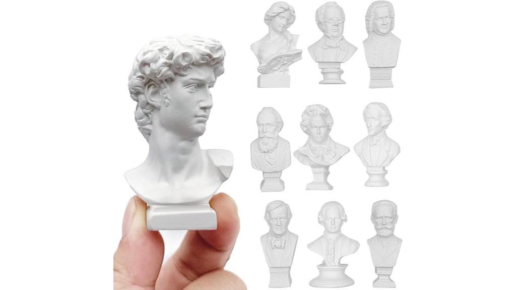 mini musicians resin statues