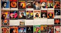 music history wall calendars