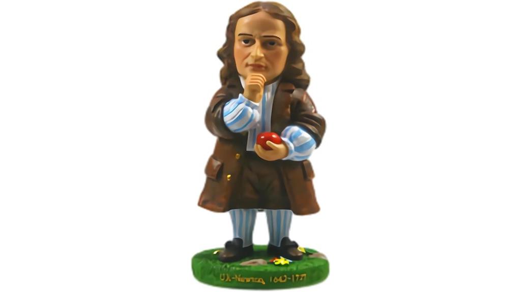newton resin figurine