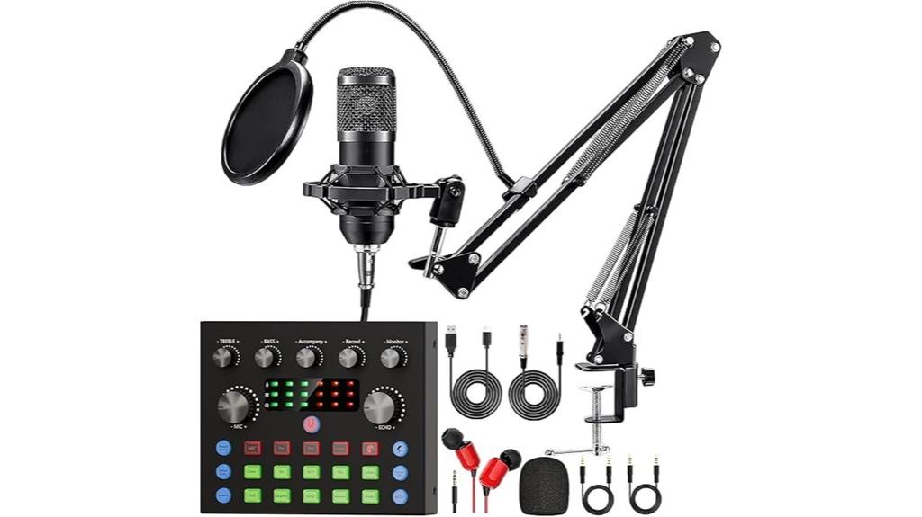 podcast kit with mic