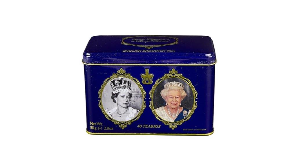 queen elizabeth ii tea tin