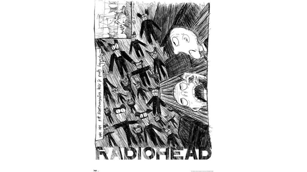 radiohead wall poster