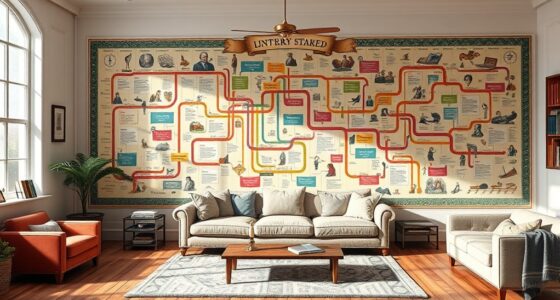 top literary timeline wall charts