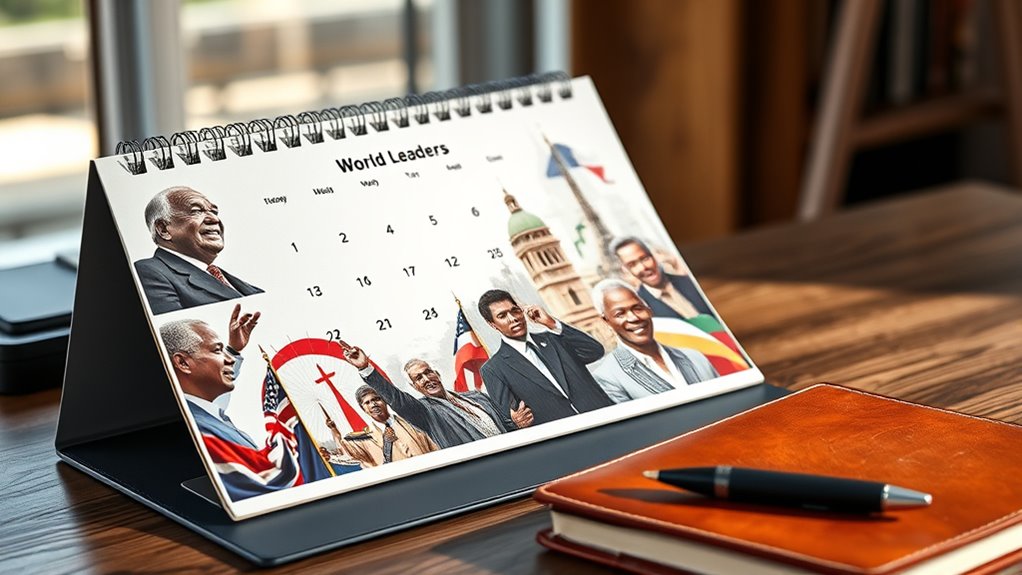 top world leader trivia calendars