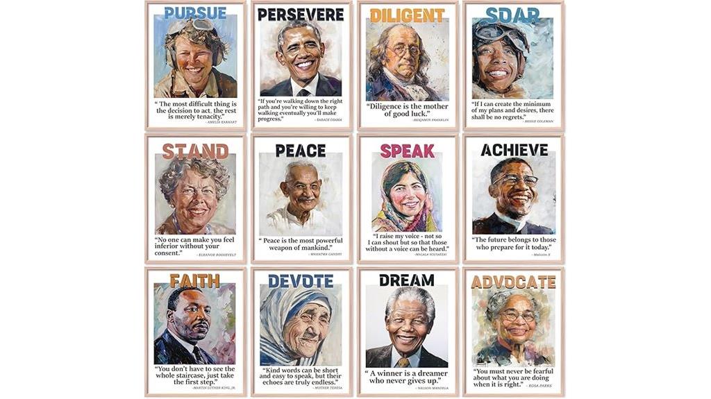 twelve classroom history posters