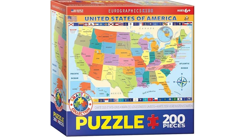 united states puzzle map