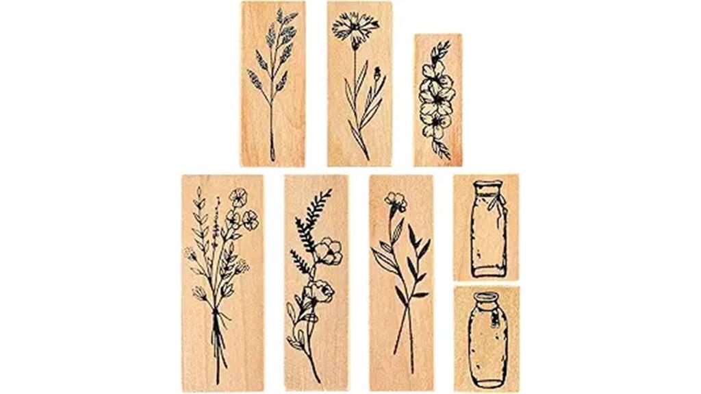 vintage wooden craft stamps
