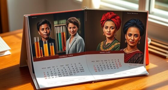 women history daily calendars