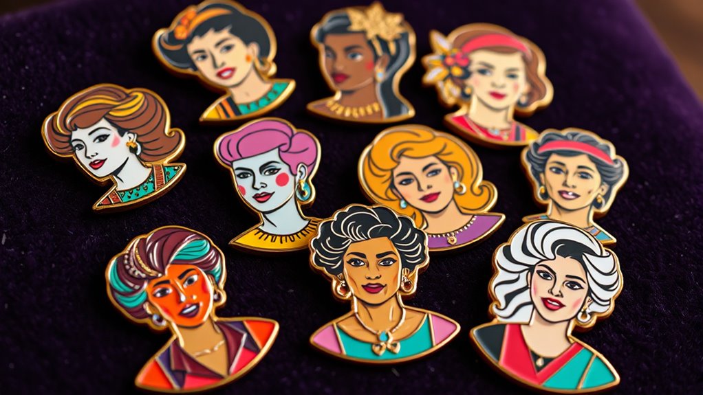 women s trailblazing enamel pins