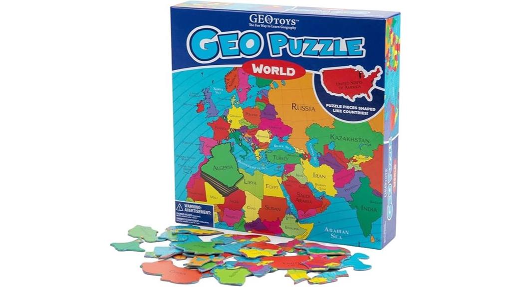 world shaped jigsaw puzzles