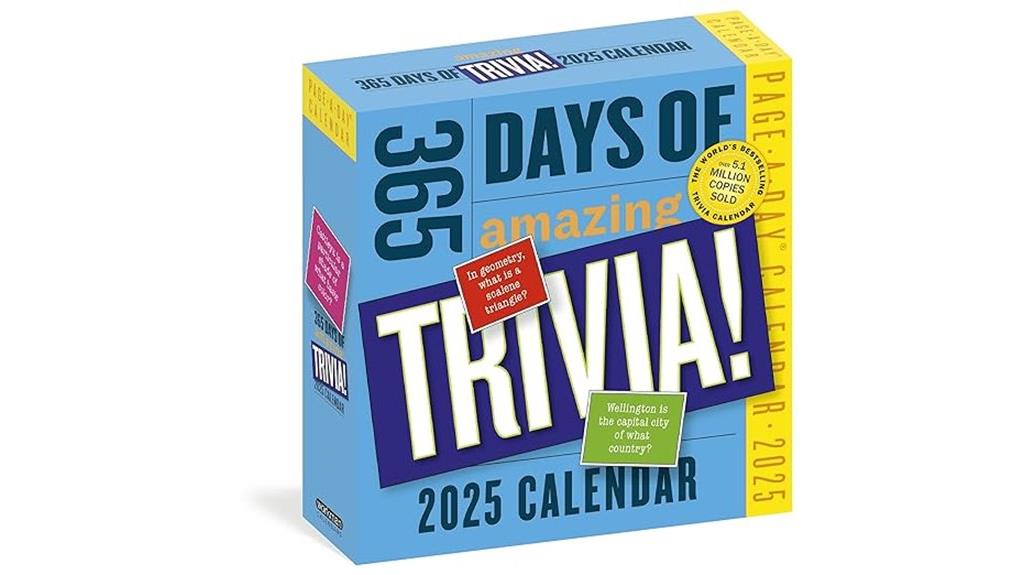 year round trivia calendar