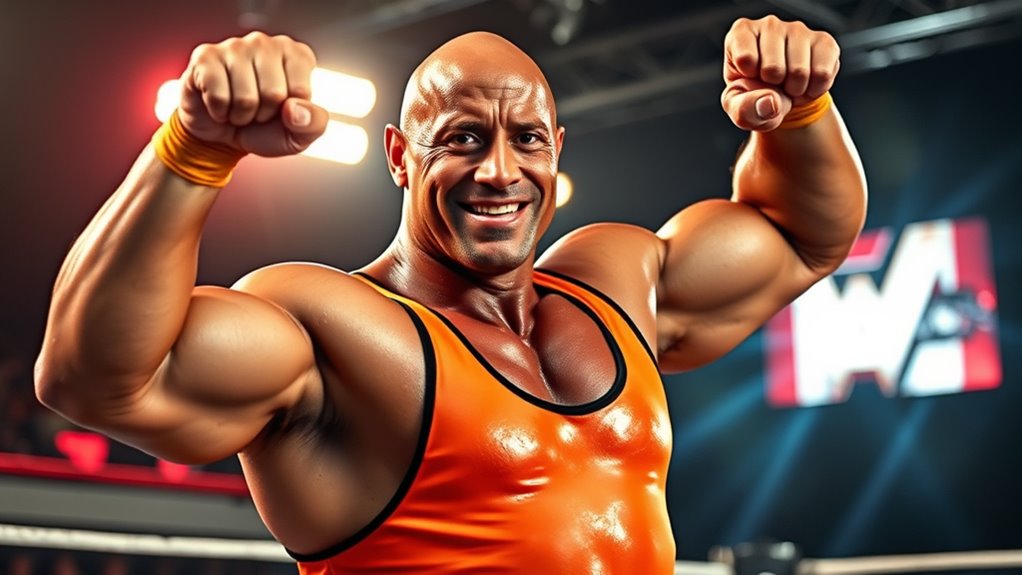 wrestling to hollywood success