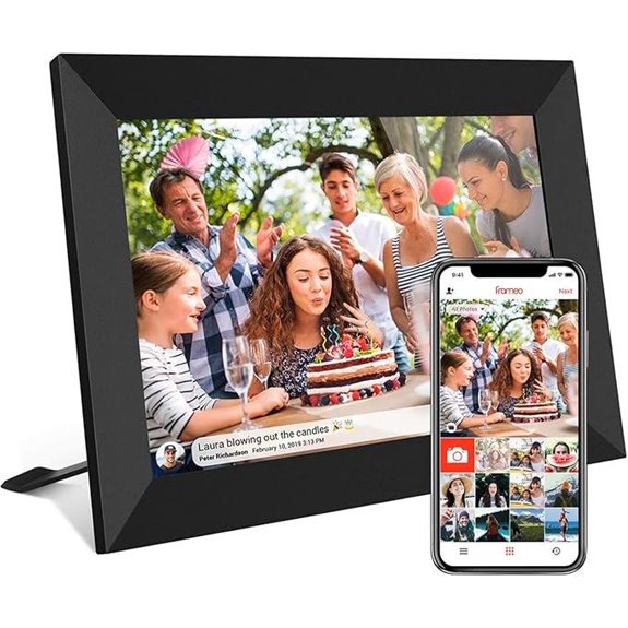 Frameo 10.1-Inch WiFi Digital Photo Frame with 32GB
