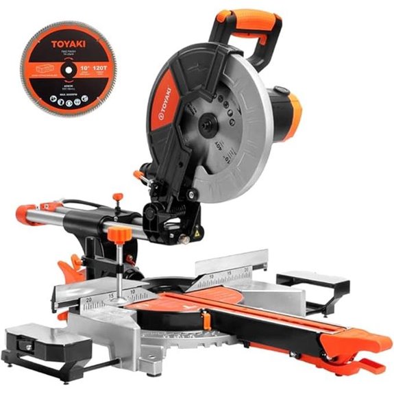 10-Inch Sliding Miter Saw with Laser and Dual Speed