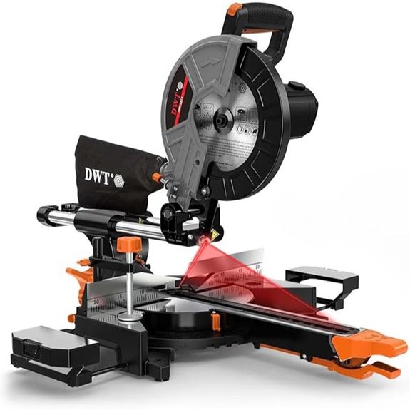 DWT 10 Sliding Compound Miter Saw with Laser