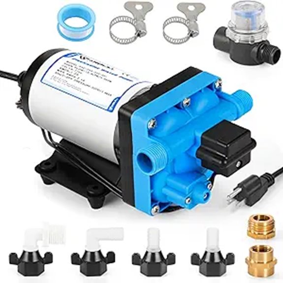 Anbull 110V Self-Priming Water Pump with Hoses