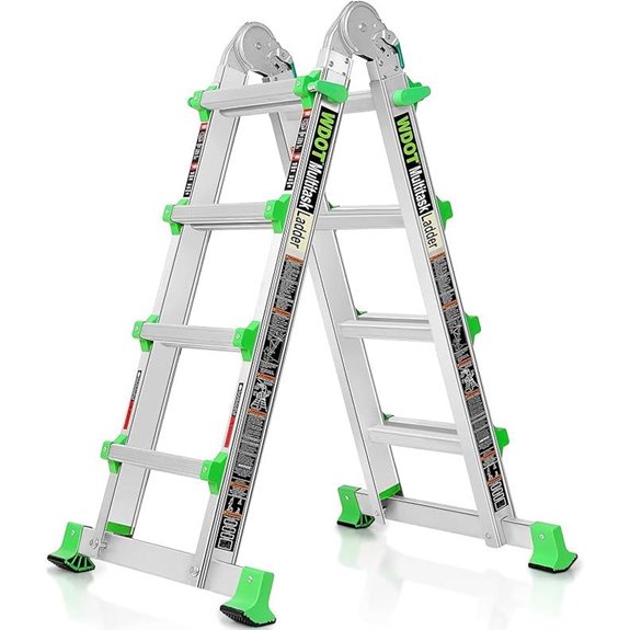 Extension Ladder for Home 14 Ft Multi-Position Aluminum