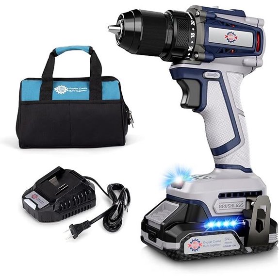 20V Cordless Drill Set with 2.0Ah Battery