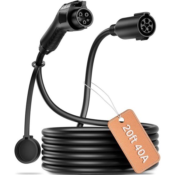 J1772 EV Extension Cable 20ft 40A 9.6KW