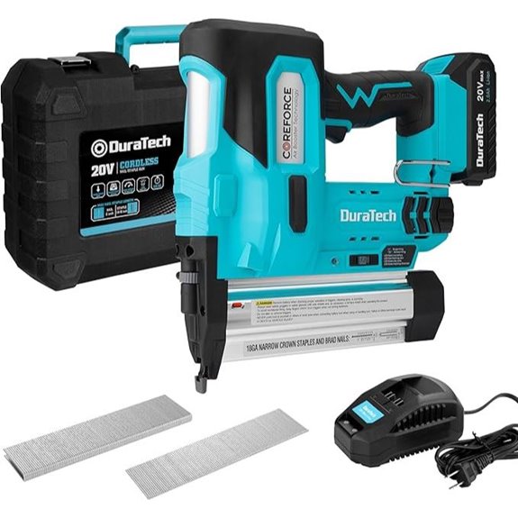 DURATECH 20V Cordless Brad Nailer with Accessories
