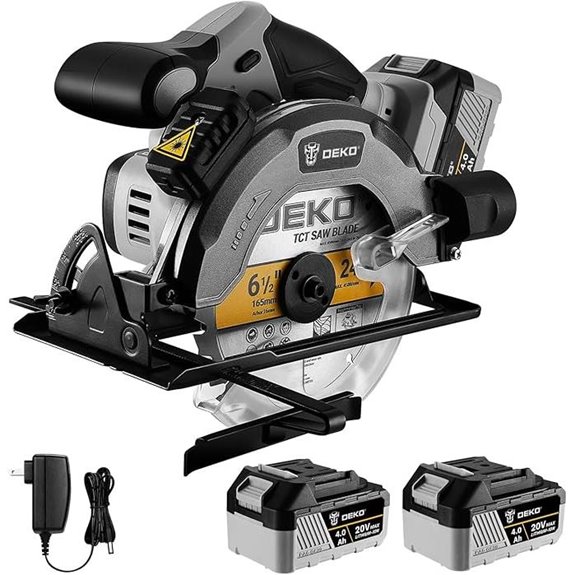 DEKOPRO 20V Cordless Circular Saw with Batteries