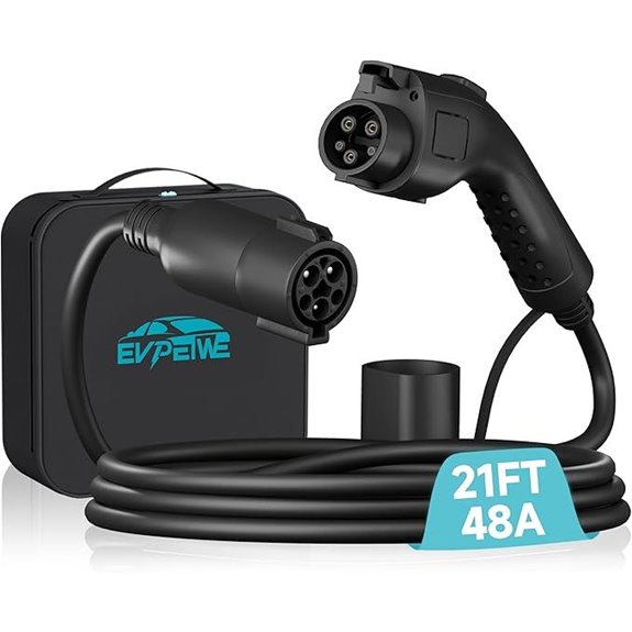 21ft J1772 EV Extension Cable with Carrying Bag