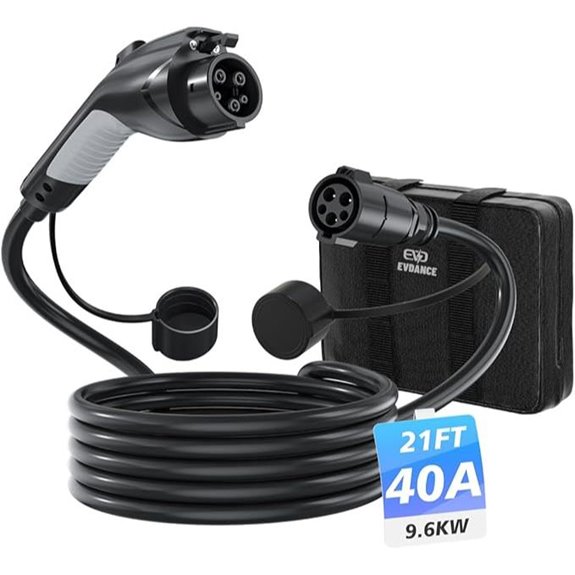 EV Charger Extension Cable 40A 21FT for Electric Vehicles