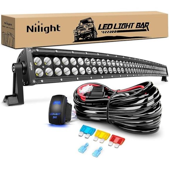 Nilight 42 LED Light Bar with Wiring Kit