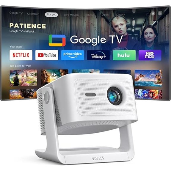 Official Google TV 4K Outdoor Projector with WiFi
