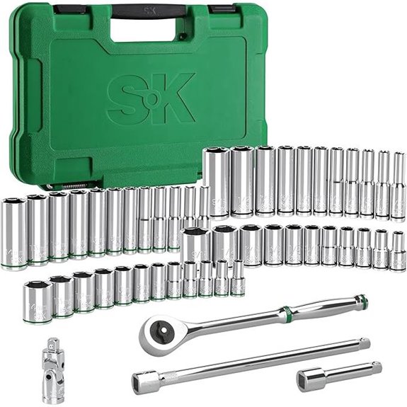 SuperKrome 50-Piece 1/4 Drive Socket Set