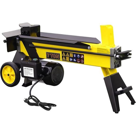 7 Ton Electric Log Splitter for Home and Outdoors