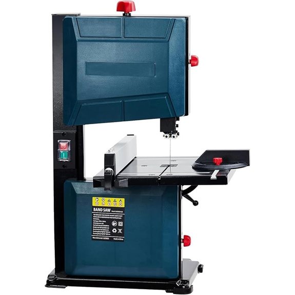 8-Inch Band Saw with Motor Fence and Miter Gauge