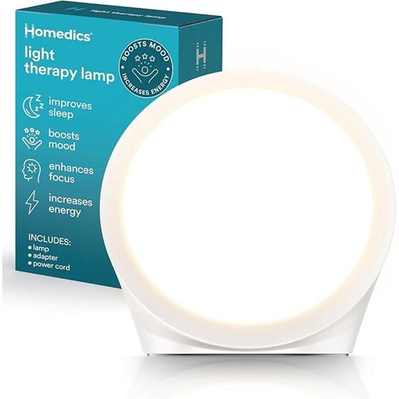 Homedics Light Therapy Lamp with Adjustable Settings