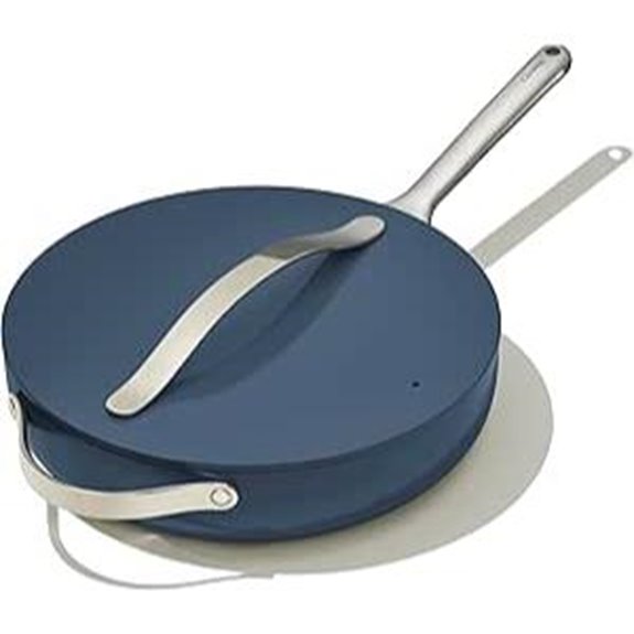 Caraway Nonstick Ceramic Sauté Pan with Lid