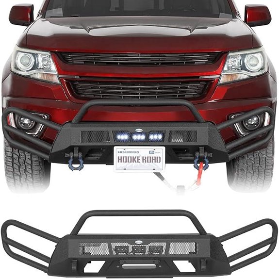 Hooke Road Chevy Colorado Front Bumper with Winch Plate